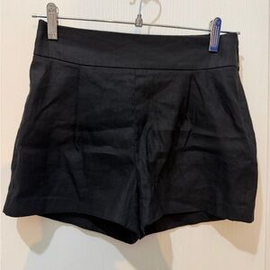 Express Midi High Rise Black Dress Shorts Size 0